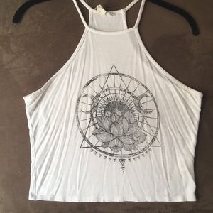 Racerback LA Hearts crop top